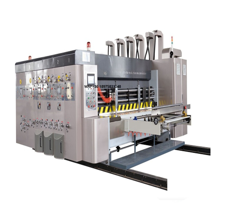 Die Cutting Machine - เครื่องบรรจุภัณฑ์อัตโนมัติความเร็วสูงสำหรับพิมพ์ ตัด และขึ้นรูปกล่องกระดาษ พร้อมเครื่องเรียงซ้อน