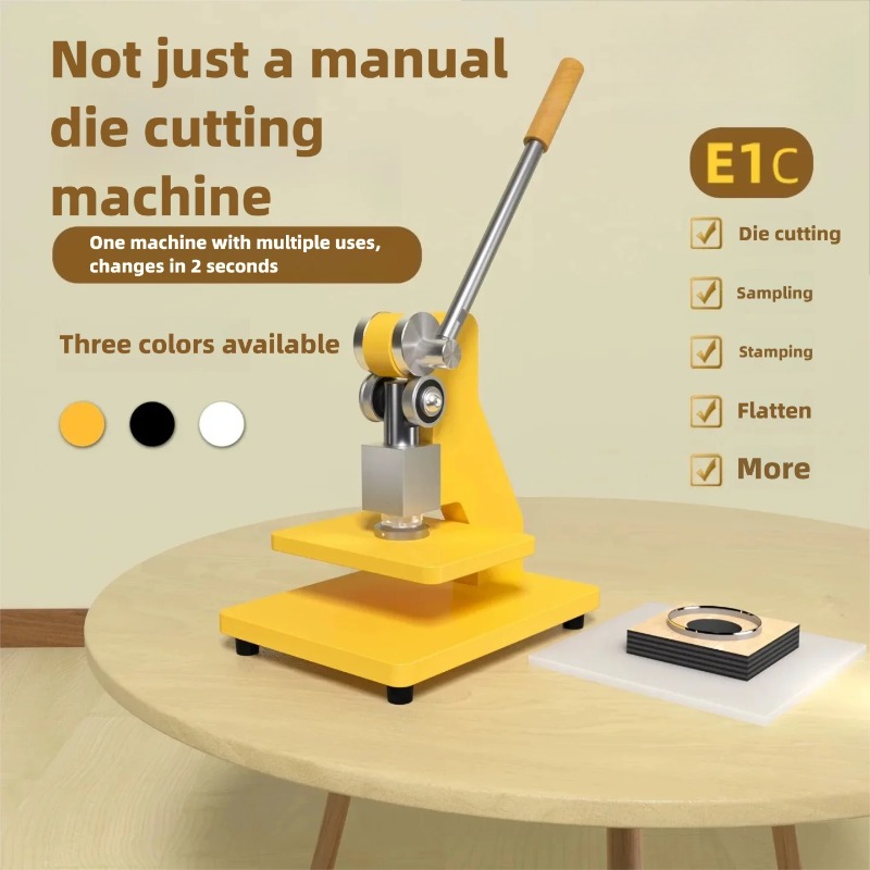Die Cutting Machine - เครื่องตัดแบบแมนนวล E1C E1Y เครื่องปั๊มขนาดเล็ก เครื่องขึ้นรูปสำหรับเจาะรูและปรับระดับ
