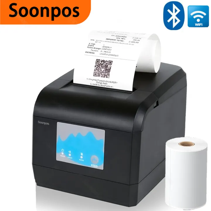 Commercial Wallpaper Printing - เครื่องพิมพ์ใบเสร็จความร้อน Soonpos ขนาด 58/80 มม., พร้อมตัวตัดกระดาษอัตโนมัติ,