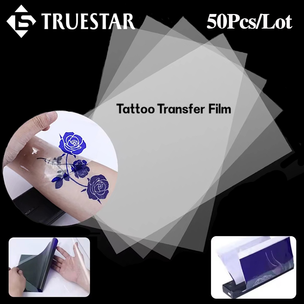 50PCS Tattoo Transfer ฟิล์มกระ - Foil Transfer Machine บทวิจารณ์และราคา
