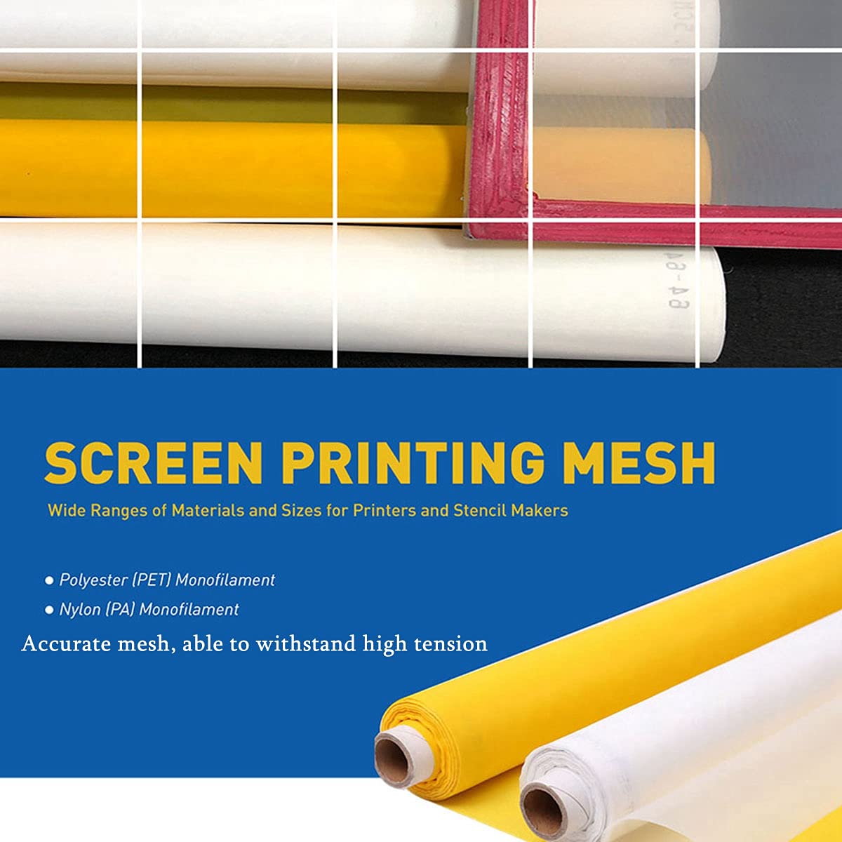 ผ้าตาข่ายพิมพ์สกรีนสีเหลือง ขน - Commercial Printing Supplies Usa บทวิจารณ์และราคา