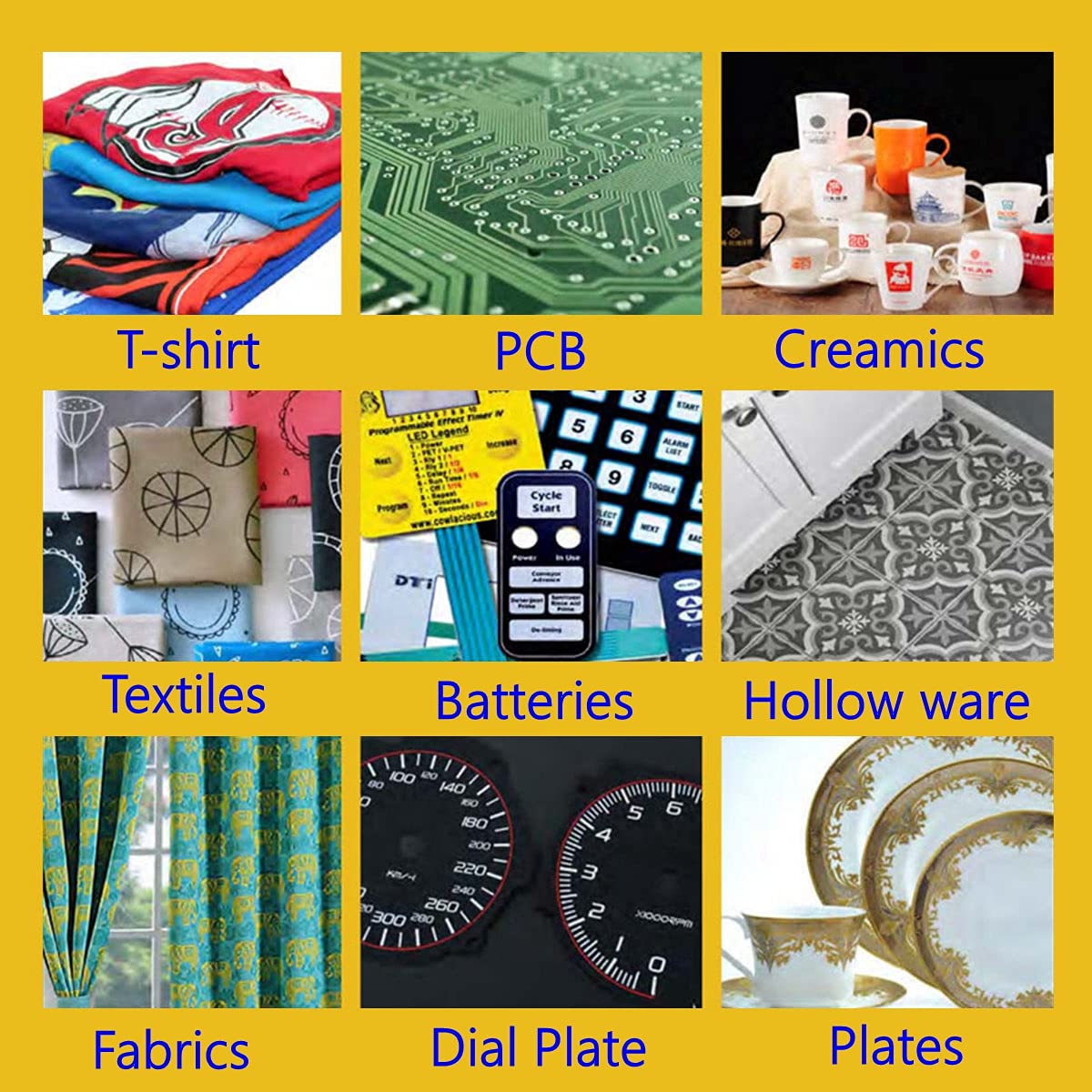 ผ้าตาข่ายพิมพ์สกรีนสีเหลือง ขน - Commercial Printing Supplies Usa บทวิจารณ์และราคา