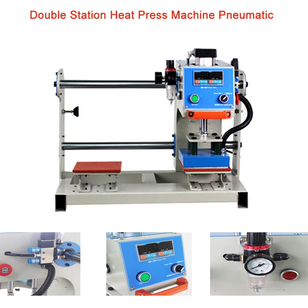 เครื่องปั๊มร้อนแบบลมสองสถานี ข - Foil Transfer Machine บทวิจารณ์และราคา
